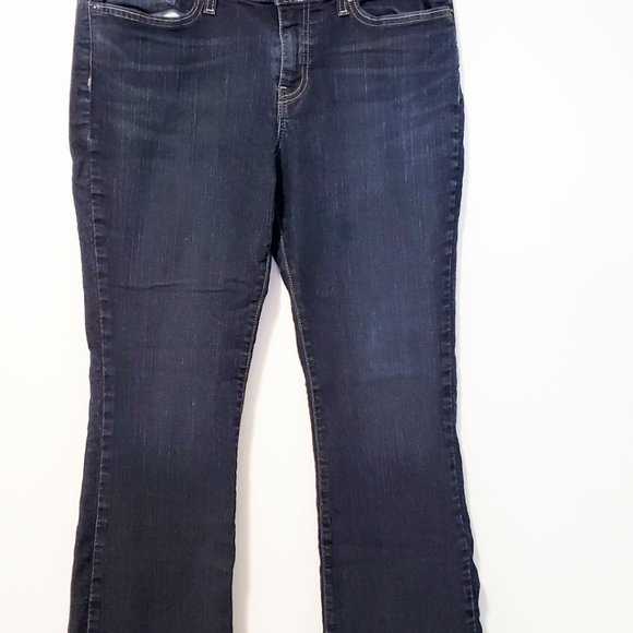 Women's Blue Levi's Jeans Size 14 Short Bootcut - Picture 3 of 7